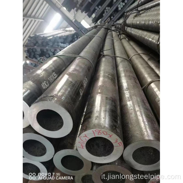 Q235/Q345/Q195/BS1387 Tubo/tubo in acciaio a carbonio senza soluzione di continuità